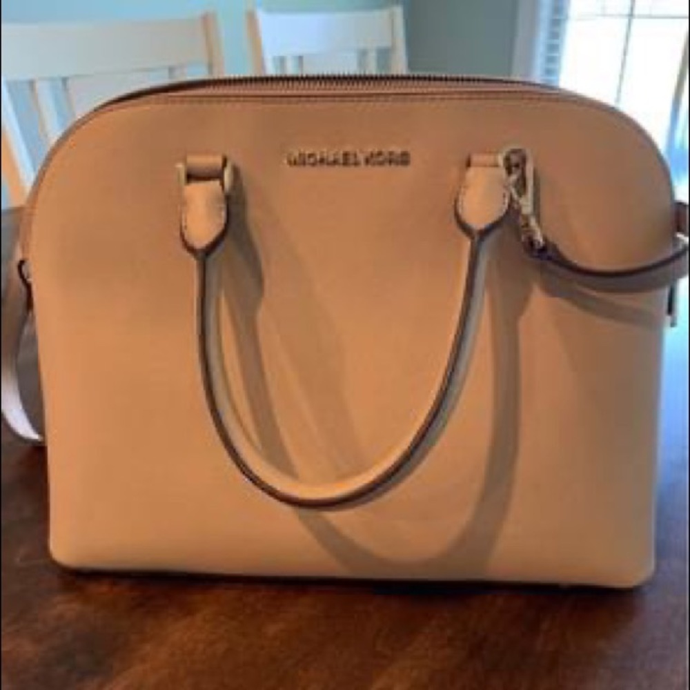 Authentic MK Medium Saffiano Cindy Dome Satchel